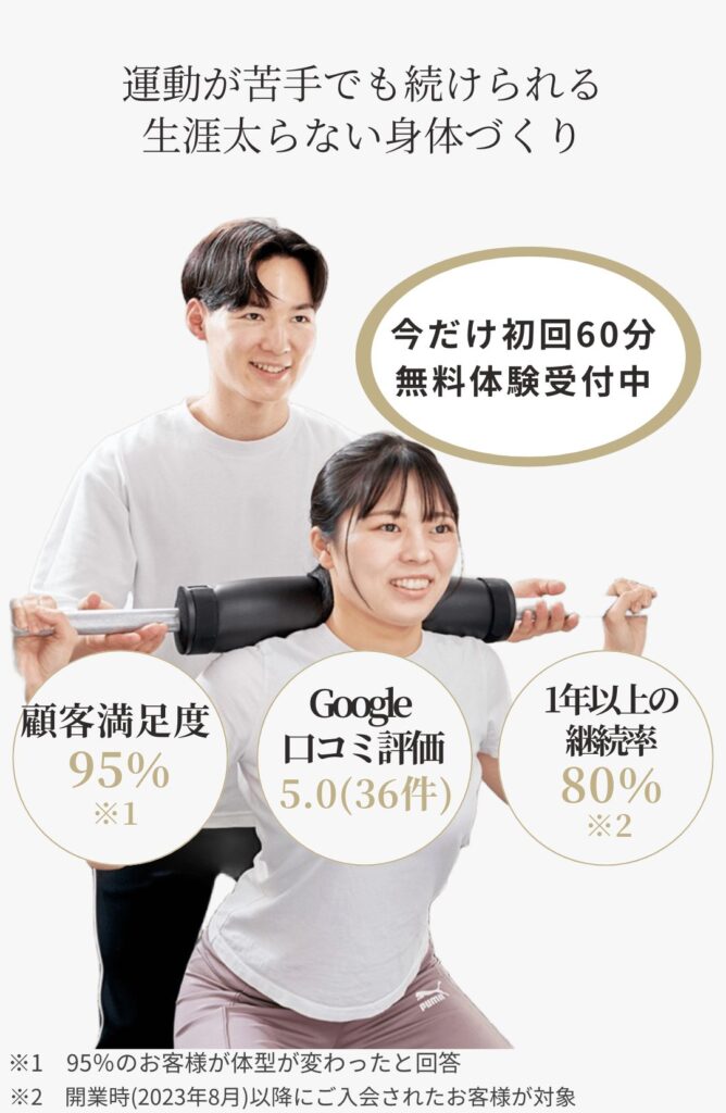 学芸大学で人気NO.1のパーソナルジムSwingの女性のお客様パーソナルトレーニング風景